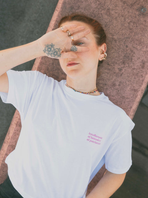 La t-shirtina Intollerante al lattosio