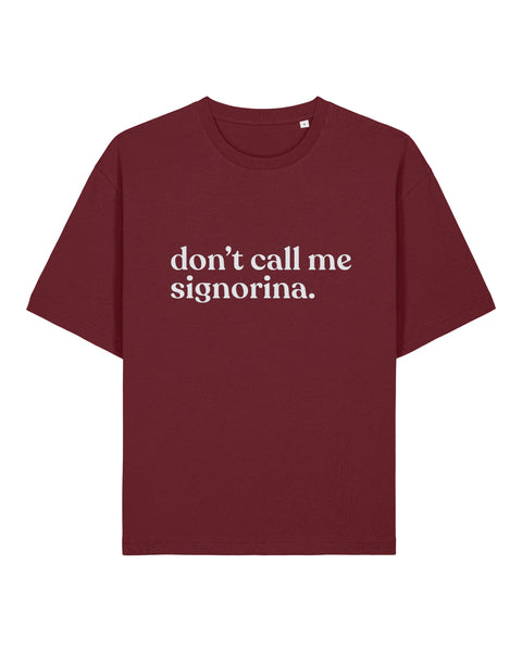 La t-shirt Signorina